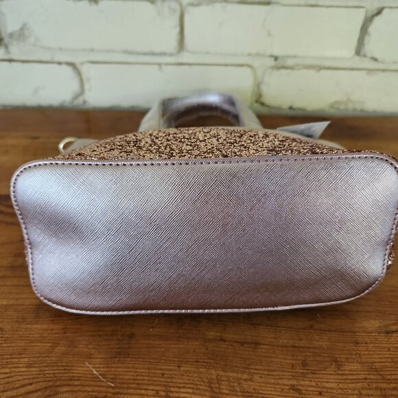 Nwt Kate Spade NY Gold Coast Pink Glitter Satchel Handbag Purse - Picture 5 of 10